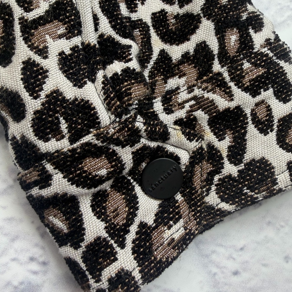 Sanctuary “Poison & Leopard” Moto Jacket from Revolve. Size L. Baddie - Picture 6 of 13